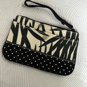 Lands End canvas wristlet never used